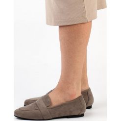 Szare zamszowe loafersy, mokasyny damskie La.Fi 017g-su. Szare mokasyny damskie La.Fi, z zamszu. Za 139.00 zł.