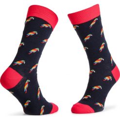 Skarpety Wysokie Męskie DOTS SOCKS - DTS-SX-244-X Czarny Kolorowy. Czarne skarpety męskie Dots Socks, bez wzorów, z bawełny. Za 19.90 zł.