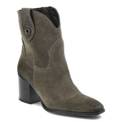 Zielone Botki Karino Modne Obuwie Jesienne. Zielone botki damskie Karino, na jesień, z jeansu, eleganckie, bez obcasa, na obcasie, bez zapięcia. Za 489.00 zł.
