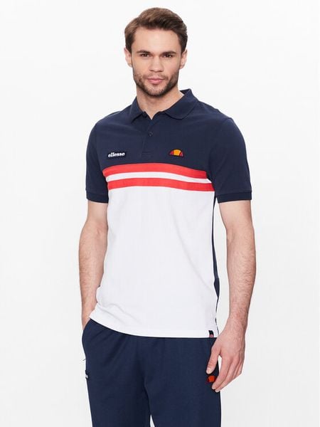 Ellesse Polo Muccio SHR16895 Granatowy Regular Fit. Niebieskie koszulki polo męskie Ellesse, m, bez wzorów, z bawełny, bez ramiączek. Za 169.99 zł.