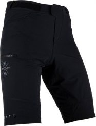 Spodenki rowerowe (+spodenki kolarskie z pampersem w zestawie) LEATT Shorts. Czarne szorty męskie LEATT, s, bez wzorów, z poliesteru. Za 359.20 zł.
