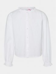 Vero Moda Girl Koszula Joa 10299028 Biały Relaxed Fit. Białe bluzki dla dziewczynek Vero Moda Girl, bez wzorów, z bawełny, bez ramiączek. Za 69.99 zł.