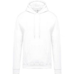Bluza z kapturem Kariban. Białe bluzy męskie KARIBAN, m, bez wzorów, z kapturem. Za 168.50 zł.