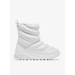 Buty damskie zimowe Columbia Snowtrot Peak ODX - white. Białe obuwie sportowe damskie Scarpa, na zimę, trekkingowe. Za 524.99 zł.