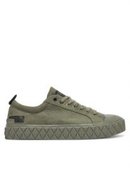 Palladium Trampki Palla Ace Lo Surplus 74488-351-M Szary. Szare trampki i tenisówki damskie Palladium, bez wzorów, z materiału, bez zapięcia. Za 279.99 zł.