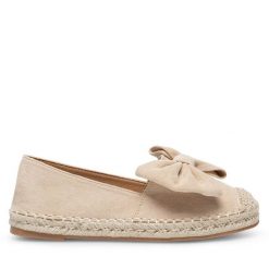 Espadryle DeeZee. Brązowe espadryle damskie DeeZee, bez wzorów, bez obcasa, bez zapięcia. Za 99.99 zł.