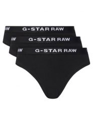 G-Star Raw Komplet 3 par fig klasycznych D23775-D516 Czarny. Czarne figi damskie G-Star Raw, l, bez wzorów, z bawełny. Za 159.99 zł.