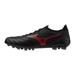 Buty piłkarskie Mizuno Morelia Neo Iv Beta Elite AG. Czarne eleganckie półbuty Mizuno, z materiału, eleganckie, bez zapięcia. Za 752.35 zł.