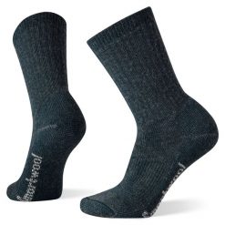 Skarpety Trekkingowe Damskie Smartwool Hike Classic Full Cushion Solid Crew. Niebieskie skarpety damskie Smartwool, bez wzorów, z wełny. Za 81.99 zł.