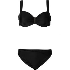 Bikini na fiszbinach (2 części) bonprix czarny. Bikini damskie marki bonprix. Za 79.99 zł.