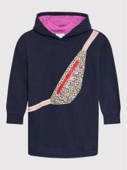 Marc Jacobs Sukienka codzienna W12413 S Granatowy Relaxed Fit. Niebieskie sukienki dla dziewczynek Marc Jacobs, bez wzorów, z bawełny, bez ramiączek. Za 419.99 zł.
