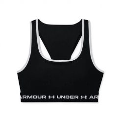 Koszulka treningowa damska Under Armour Crossback Mid. Czarne koszulki sportowe damskie Under Armour, l, bez wzorów, bez kołnierzyka, bez ramiączek, na fitness i siłownię. Za 291.00 zł.