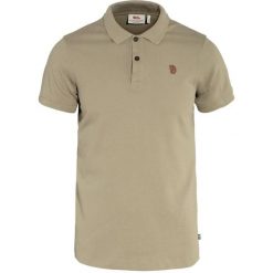 Koszulka Polo Męska Fjallraven Övik. Brązowe koszulki polo męskie Fjällräven, m, bez wzorów, z bawełny, eleganckie, bez ramiączek. Za 449.00 zł.