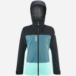 Kurtka damska z membraną MILLET W Kamet Gore-Tex przeciwdeszczowa Niebieski. Niebieskie kurtki damskie Millet, l, bez wzorów, z gore-texu, bez kaptura. Za 1,079.00 zł.