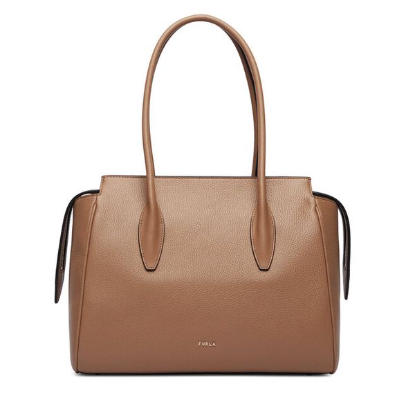 Torebka Furla. Brązowe torebki do ręki damskie Furla, bez wzorów, klasyczne, bez dodatków. Za 1,839.00 zł.
