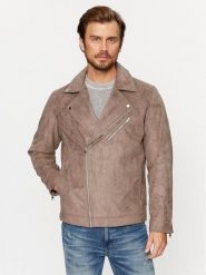 Jack & Jones Kurtka z imitacji skóry 12236853 Brązowy Regular Fit. Brązowe kurtki męskie Jack & Jones, m, bez wzorów, ze skóry, bez kaptura. Za 349.99 zł.