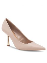 Nine West Szpilki WFA2663-1 Beżowy. Brązowe szpilki damskie Nine West, bez wzorów, ze skóry, bez obcasa, bez zapięcia. Za 184.99 zł.