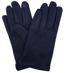 Miękkie i Delikatne Rękawiczki Męskie - Bawełniane - Granatowe. Rękawiczki męskie Em men's accessories, na jesień, bez wzorów, z bawełny. Za 99.00 zł.