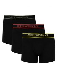 Emporio Armani Bokserki "3 Pack" | 111473 4F717 | Mężczyzna | Czarny. Czarne bokserki męskie Emporio Armani, m, bez wzorów, z bawełny. W wyprzedaży za 179.00 zł.