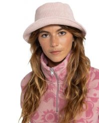 Kapelusz bucket dla Kobiety FEELING GOOD Różowy. Czerwone czapki i kapelusze damskie Roxy, bez wzorów, z materiału. Za 159.99 zł.