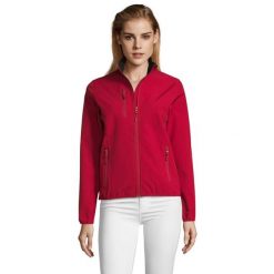 Kurtka Damska Radian Soft Shell. Brązowe kurtki damskie SOL'S, m, bez wzorów, bez kaptura. Za 217.99 zł.