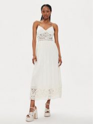 TWINSET Sukienka letnia 241TT3171 Écru Loose Fit. Sukienki damskie Twinset, na lato, l, bez wzorów, z bawełny, bez kołnierzyka, bez ramiączek. Za 1,869.00 zł.