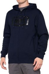 100% Bluza męska 100% SYNDICATE Hooded Zip Sweatshirt Navy Black roz. L (NEW). Czarne bluzy męskie 100%, l, bez wzorów, bez kaptura. Za 234.47 zł.
