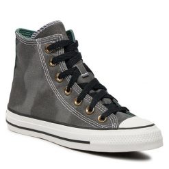 Trampki Converse. Czarne półbuty damskie Converse, bez wzorów, retro, bez zapięcia. Za 239.99 zł.