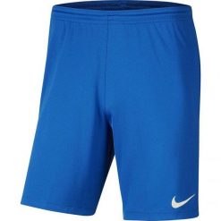 Męskie Spodenki Dry Park III. Niebieskie krótkie spodenki sportowe męskie Nike, m, bez wzorów, trekkingowe. Za 102.99 zł.