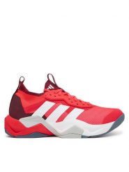 Adidas Buty na siłownię Rapidmove ADV 2 JI2058 Czerwony. Czerwone buty sportowe męskie Adidas, z materiału, bez zapięcia, na fitness i siłownię. Za 379.99 zł.