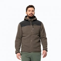 Bluza polarowa męska Jack Wolfskin Kammweg Pile Fz. Szare bluzy męskie Jack Wolfskin, m, bez wzorów, z materiału, bez kaptura. Za 559.99 zł.