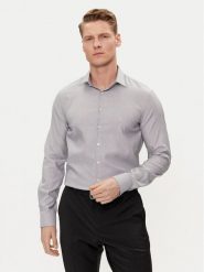 Calvin Klein Koszula K10K112588 Granatowy Slim Fit. Niebieskie koszule męskie Calvin Klein, m, bez wzorów, z bawełny, bez kołnierzyka, bez ramiączek. Za 429.99 zł.
