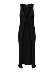 ONLY Kardigan Meddi 15347887 Czarny Regular Fit. Czarne kardigany damskie Only, s, bez wzorów, z syntetyku, bez kołnierzyka, bez ramiączek, bez kaptura. Za 109.99 zł.