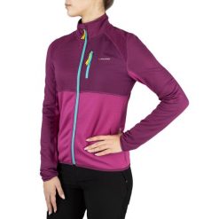 Bluza sportowa damska Viking Midland Lady. Czerwone bluzy damskie Viking, s, bez wzorów, z materiału, bez kaptura. Za 186.92 zł.