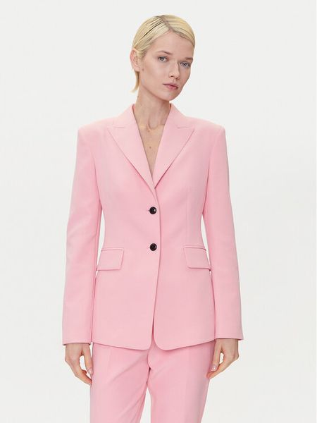 HUGO Marynarka Asmalla-1 50533901 Różowy Slim Fit. Czerwone żakiety damskie Hugo, bez wzorów, z syntetyku. Za 809.99 zł.