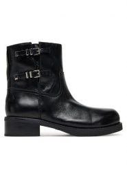 MICHAEL Michael Kors Botki Darrington 40F5DTFE5L Czarny. Czarne botki damskie MICHAEL Michael Kors, ze skóry, bez obcasa, na płaskiej podeszwie, bez zapięcia. Za 899.99 zł.