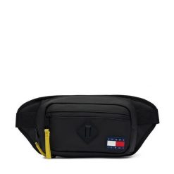 Nerka Tommy Jeans. Czarne saszetki męskie Tommy Jeans, z jeansu, młodzieżowe, małe. Za 289.99 zł.