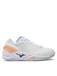 Mizuno Buty halowe Wave Stealth Neo X1GB2000 Biały. Białe obuwie sportowe damskie Mizuno, bez wzorów, z materiału. Za 769.99 zł.
