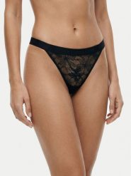Tommy Hilfiger Stringi UW0UW06267 Czarny. Czarne stringi damskie Tommy Hilfiger, xl, bez wzorów, z syntetyku. Za 129.99 zł.