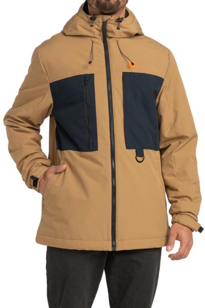 Kurtka zimowa męska Billabong Canyon techniczna. Brązowe kurtki męskie Billabong, na zimę, l, bez wzorów, z materiału, bez kaptura. Za 359.49 zł.