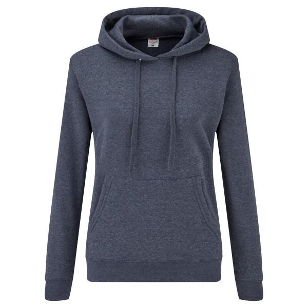 Dopasowana Bluza Damska Kaptur. Niebieskie bluzy damskie Fruit of the Loom, xs, bez wzorów, bez kaptura. Za 34.99 zł.