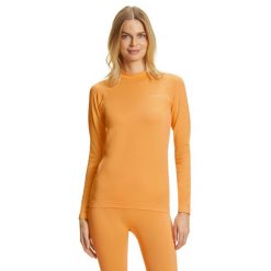 Damska koszulka z długim rękawem Falke Maximum Warm. Brązowe t-shirty damskie Falke, m, bez wzorów, z elastanu, bez kołnierzyka. Za 295.50 zł.