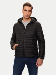 Geox Kurtka puchowa Warrens M4625B T3146 F9000 Czarny Regular Fit. Czarne kurtki męskie Geox, m, bez wzorów, z puchu, bez kaptura. Za 759.99 zł.