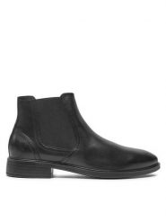 Geox Botki U Gladwin A U044WA 00043 C9999 Czarny. Czarne botki męskie Geox, bez wzorów, ze skóry, bez zapięcia. Za 339.99 zł.