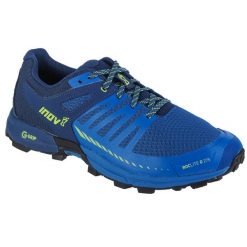 Buty do biegania męskie, Inov-8 Roclite G 275 V2. Niebieskie buty sportowe męskie Inov-8, z gumy, bez zapięcia, do biegania. Za 371.99 zł.