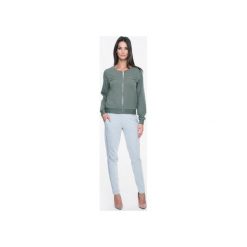Mosali - Sportowa Bluza Dresowa na Zamek M005. Niebieskie bluzy damskie Mosali, na lato, z dresówki. Za 119.00 zł.