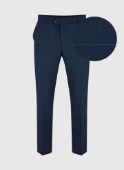 PAKO LORENTE – Granatowe spodnie garniturowe P22SF-6G-014-G-S. Eleganckie spodnie męskie Pako Lorente, s, bez wzorów, z elastanu. Za 149.99 zł.
