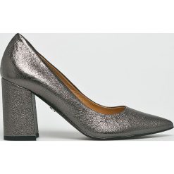 Solo Femme - Czółenka. Szare czółenka damskie Solo Femme, z materiału. W wyprzedaży za 299.90 zł.