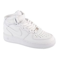 Buty Nike Air Force 1 07 Mid W DD9625-100 białe. Białe obuwie sportowe damskie bez wzorów, ze skóry, Nike Air Force. Za 697.80 zł.
