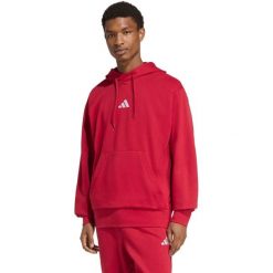 Bluza męska adidas Essentials Feelcozy Hoodie. Czerwone bluzy męskie Adidas, m, bez wzorów, z bawełny, bez kaptura. Za 166.99 zł.